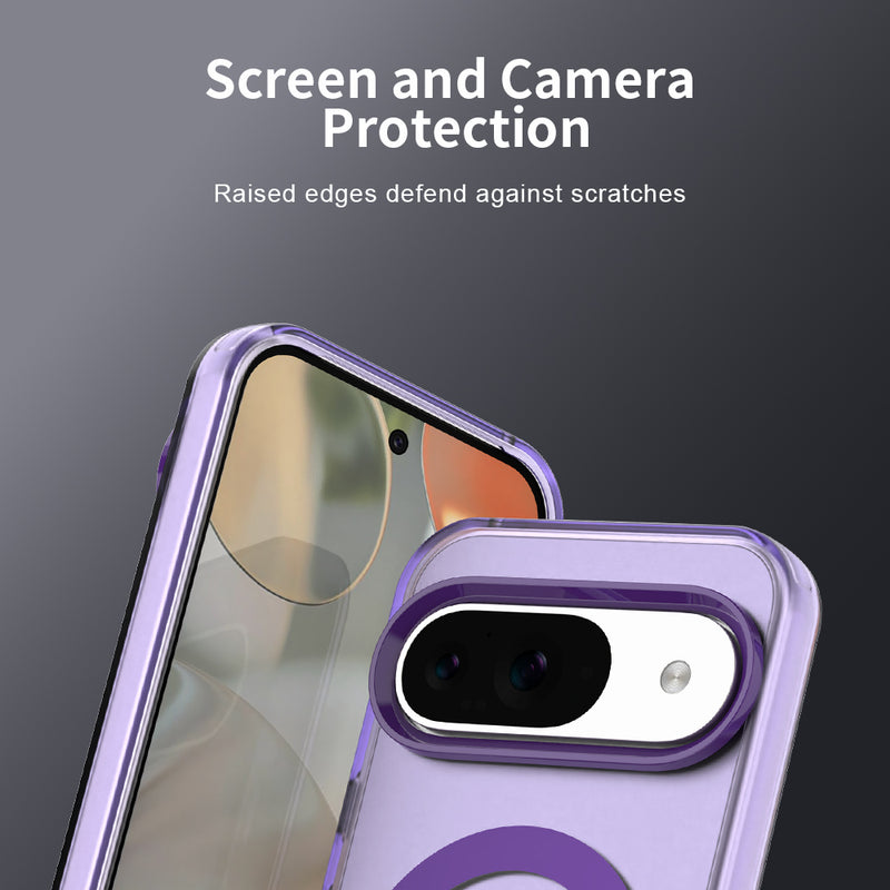 Phone Case for Google Pixel 9, Compatible with Magsafe, Shockproof Magnetic Case Cover