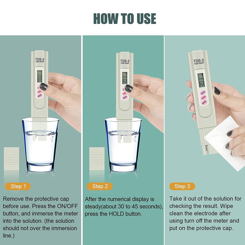 TDS Meter Water Quality Tester PPM Water Quality Tester Pen