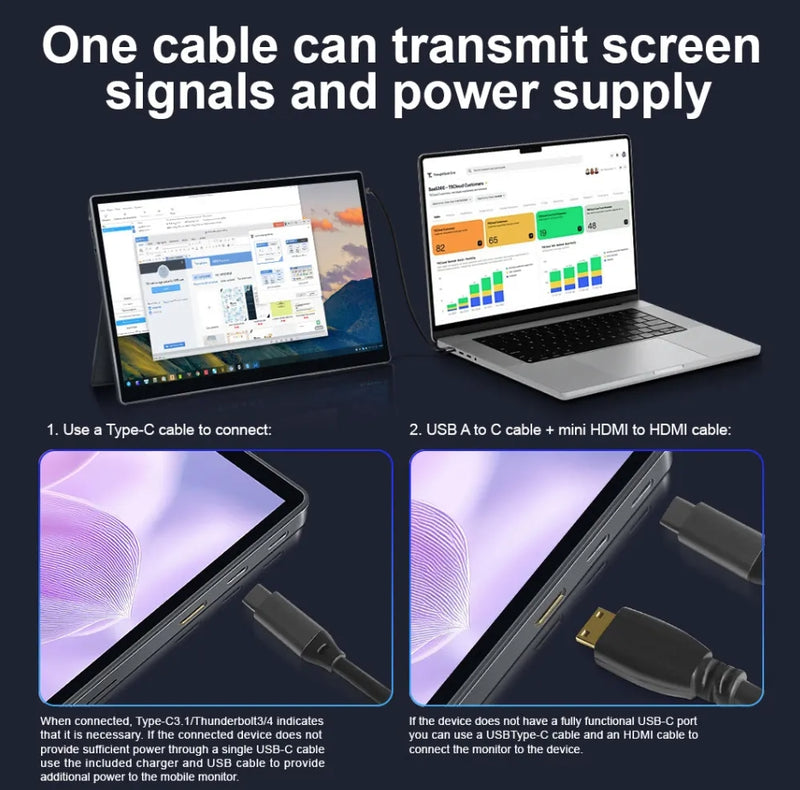 Mobile Monitor 15inches 4K 3240x2160 Touch Panel