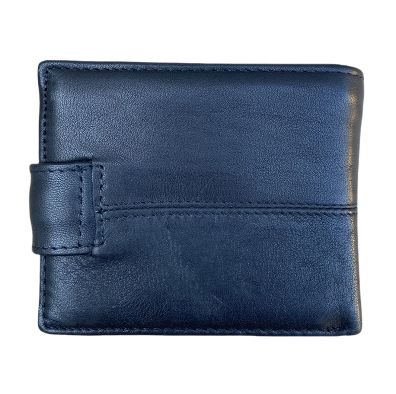IPSTYLE Men's Wallet Genuine Leather Bifold Wallet for 11 Cards