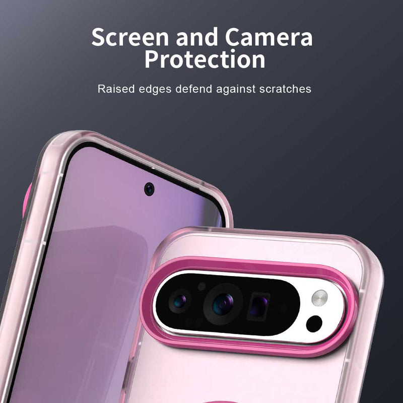 Phone Case for Google Pixel 9 Pro, Compatible with Magsafe, Shockproof Magnetic Case Cover