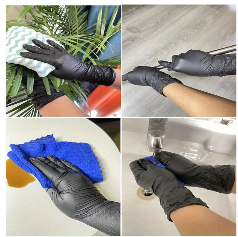 Heavy Duty Disposable Nitrile Gloves 8Mil Extra Thick Mechanic Glove