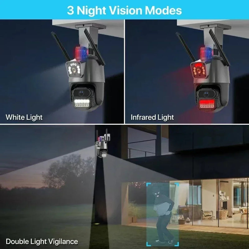 6MP WiFi Camera Wireless AI Humanoid Detection Home Security Baby Monitor