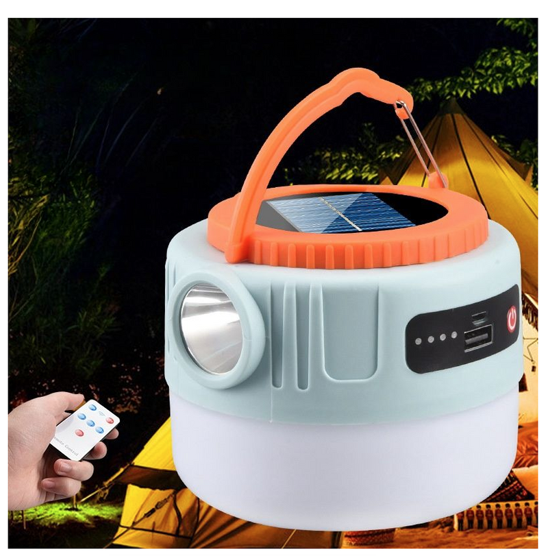 Solar Light Portable Hanging LED Camping Lamp Outdoor Lantern