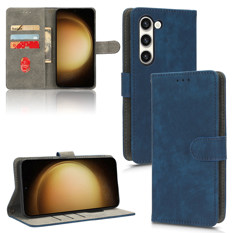 Flip Cover for Samsung Galaxy S23 Plus PU Leather Phone Case [RFID Blocking] With Hand Strap