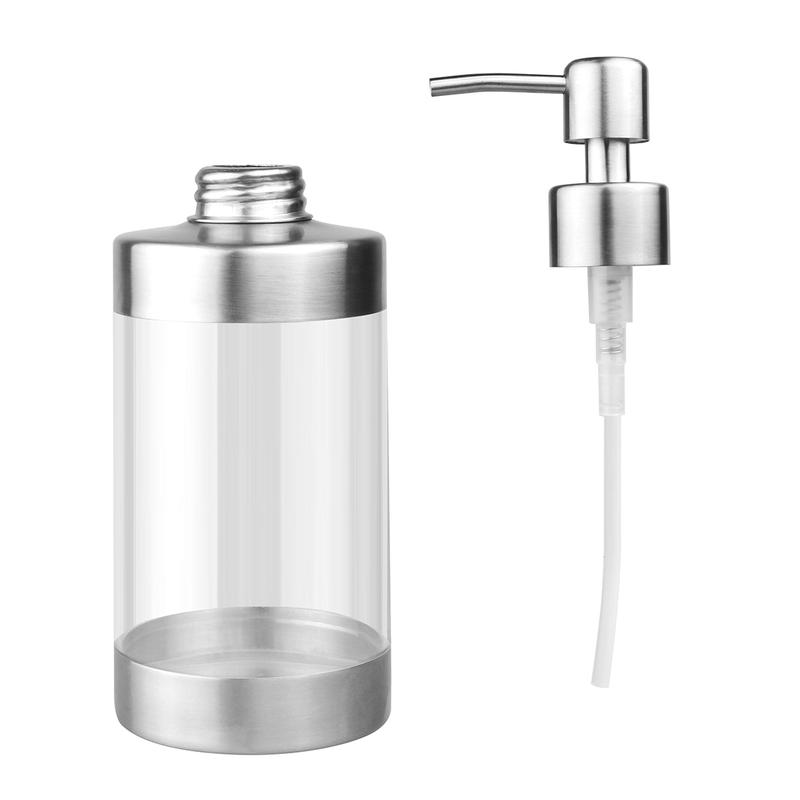 Acrylic 304 Stainless Steel Bathroom Soap Dispenser