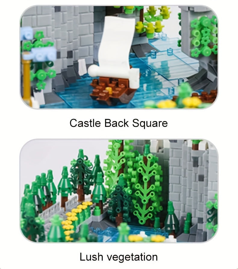 3600Pcs Fairy Tale Castle Building Blocks Set, Micro Diamond Bricks Model Kit, DIY Creative Toys for Kids Adults, Home Decor Display Gift