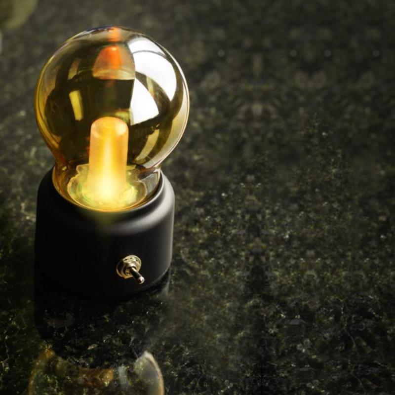 Vintage Lamp LED Night Light Bulb USB Battery