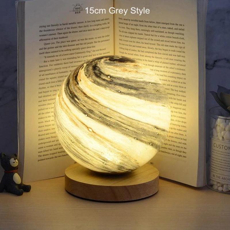 LED Lamp Glass Star Lamp Pilot Lamp Table Lamp USB Wood Atmosphere