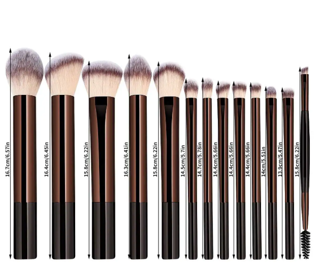 Makeup Brush Set Foundation Concealer Powder Eyeshadow Blush - 13 PCS