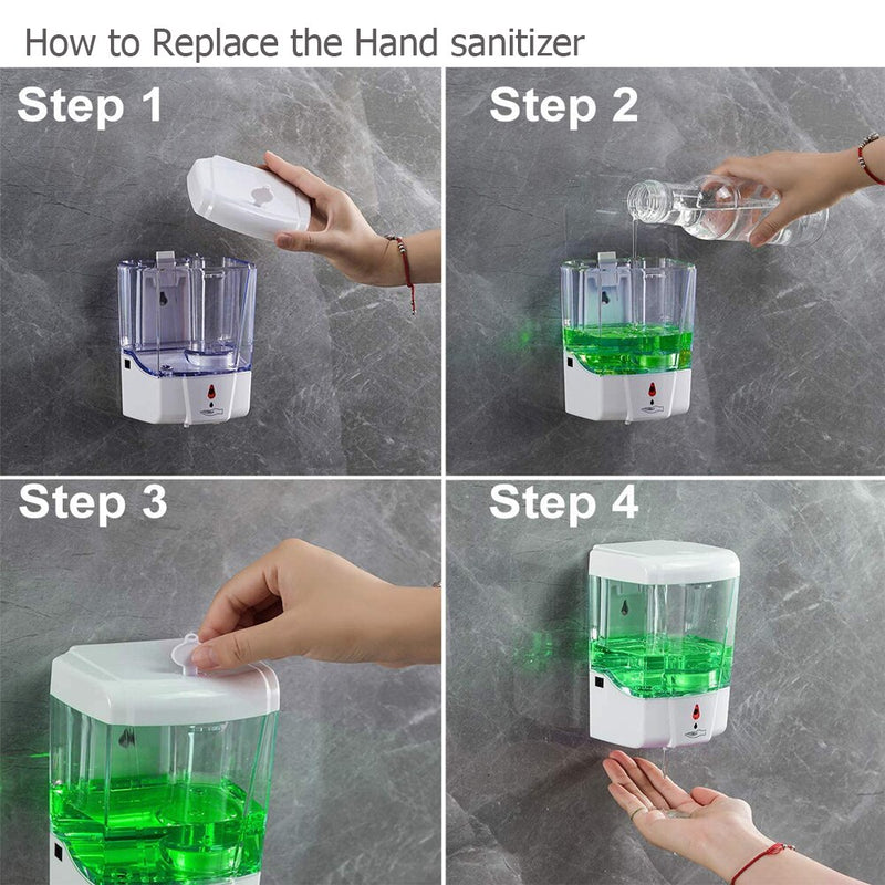 Zloog Bathroom Touchless Soap Dispenser Capacity 600ml