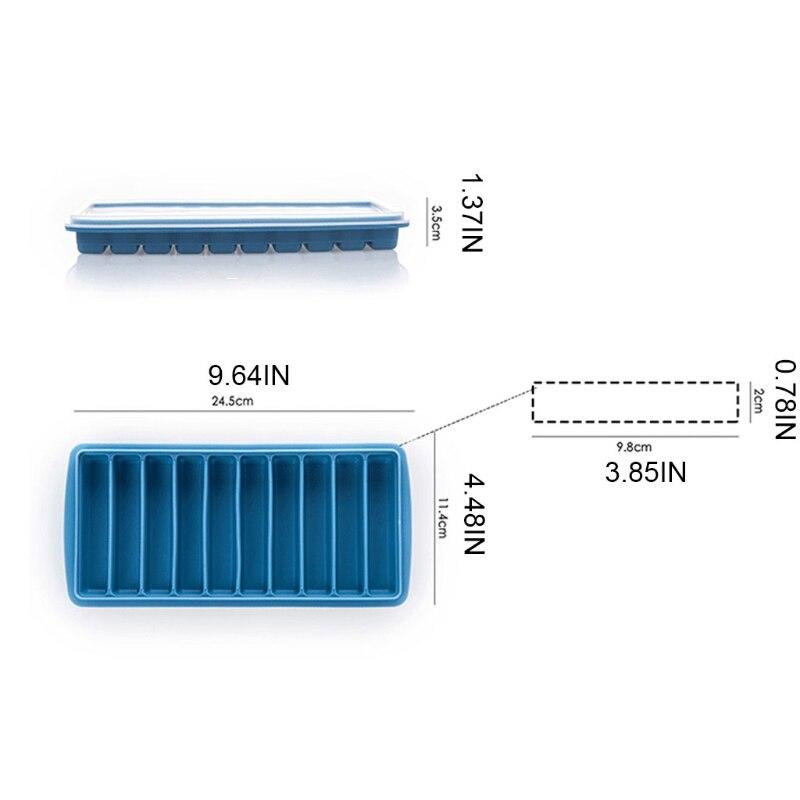 10 Hole Ice Cube Tray Ice Cube Molds Silicone Silicone Ice Mold