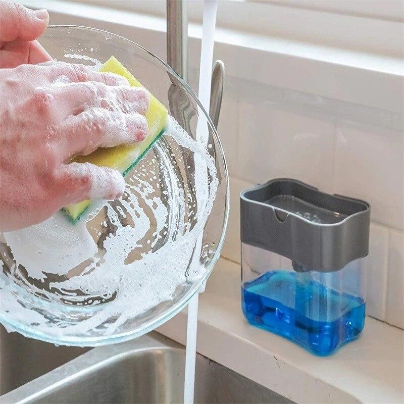 Hot 2 in 1 Sponge Soap Dispenser