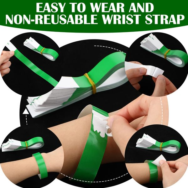 Ticket Wristbands Events Wristband Paper Wrist Bands for Party 1000pcs