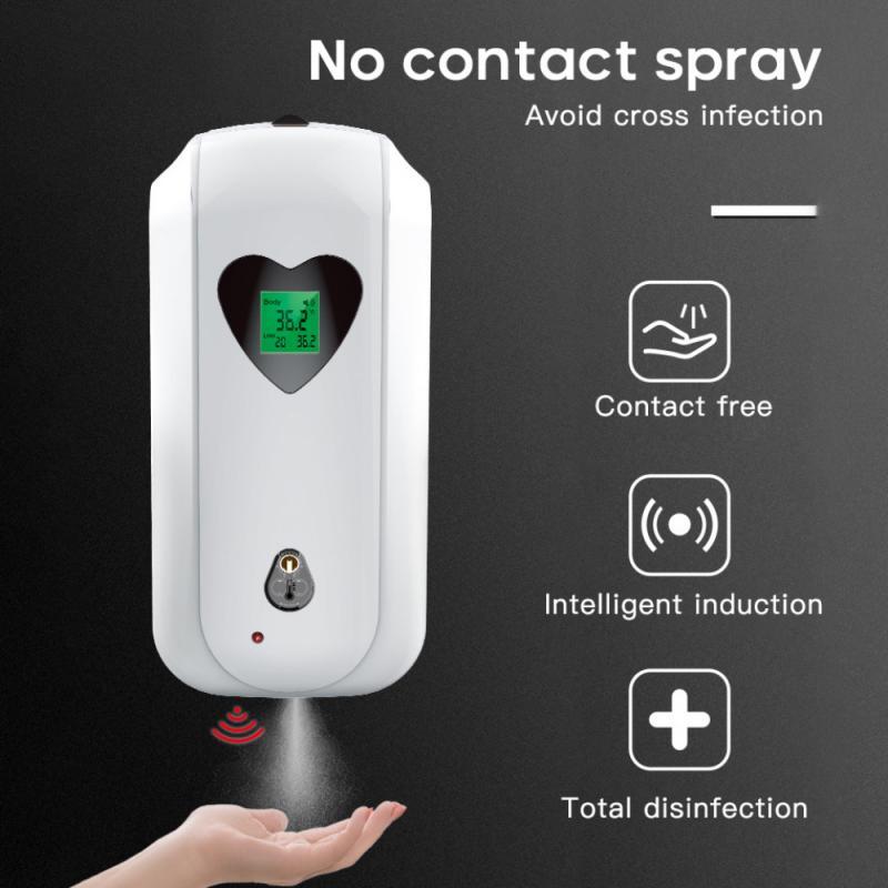 Wall-mounted Body Temperature Alarm Automatic Spray Disinfection