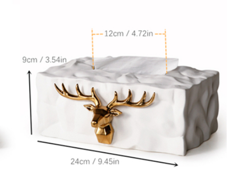 Nordic ins luxury ceramic towel box