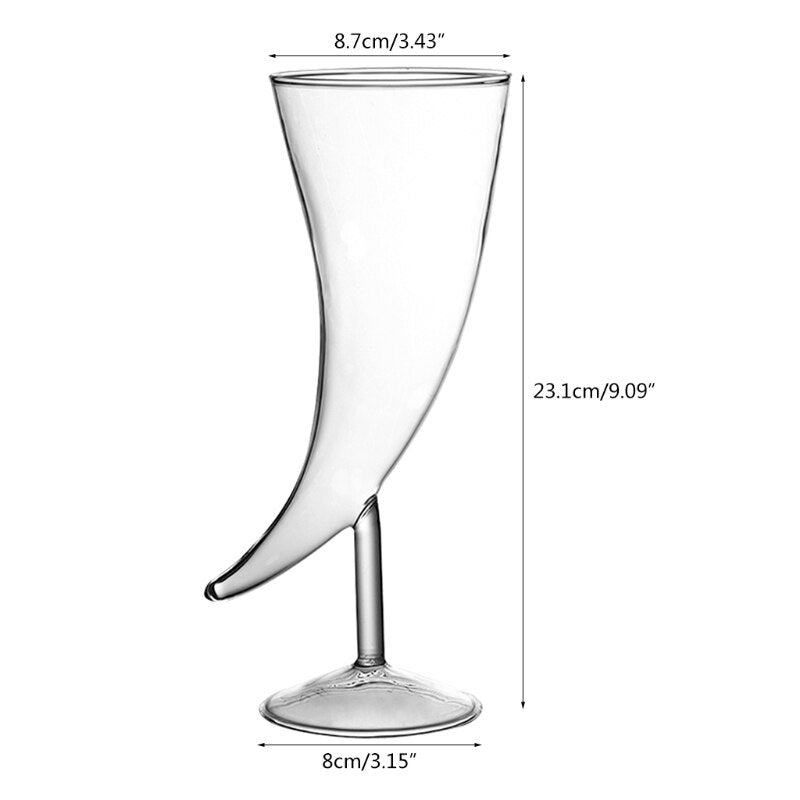 Creative shape moon glass cup