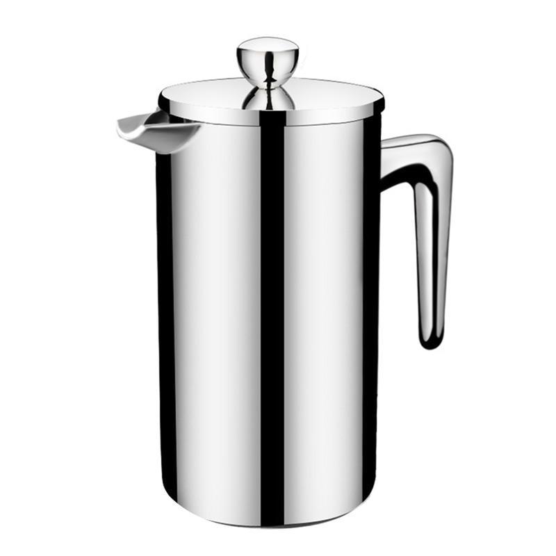 French Press Coffee Maker Stainless Steel Cafe - 700ml