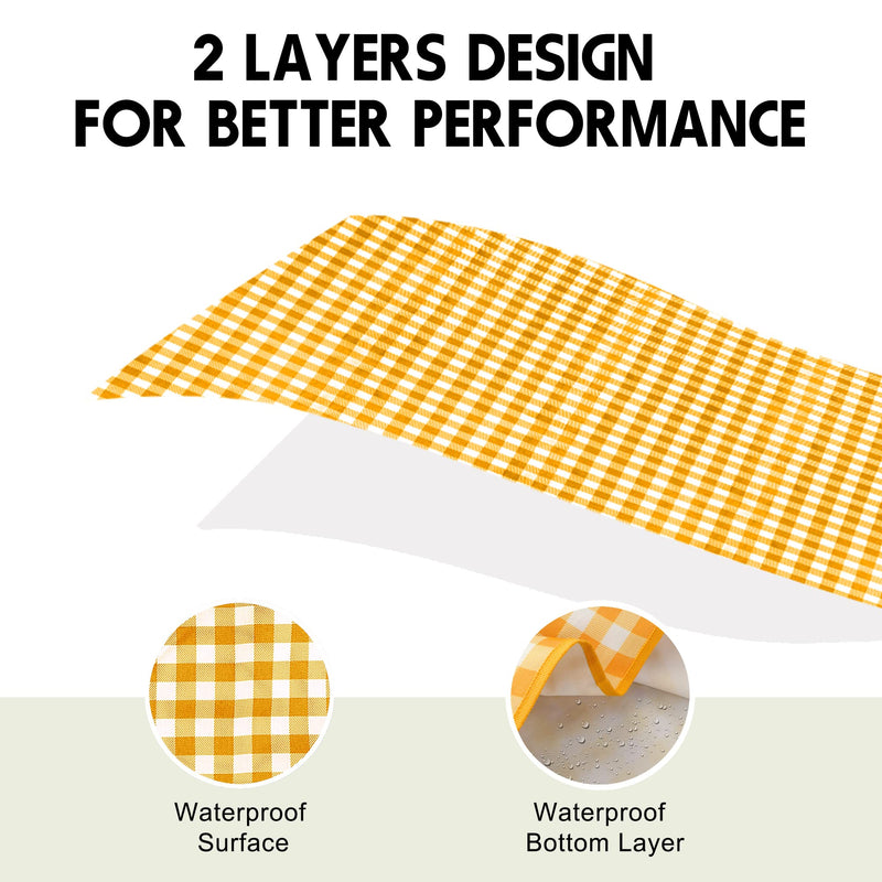 Waterproof Picnic Blanket, 2-Layer Sandproof Foldable