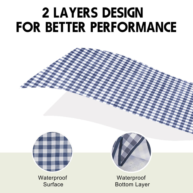 Waterproof Picnic Blanket, 2-Layer Sandproof Foldable