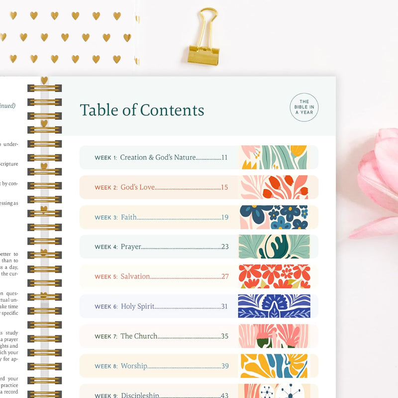 The Bible in a Year 52 Week Guided Bible Study & Daily Reading Plan