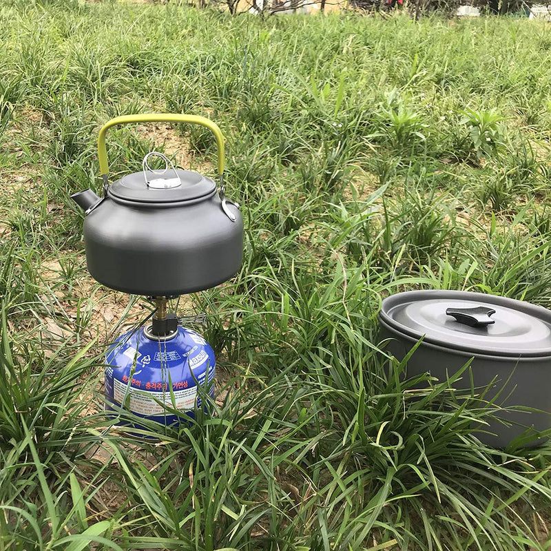 Portable Camping Cookware Set, Foldable Pot Pan Kettle