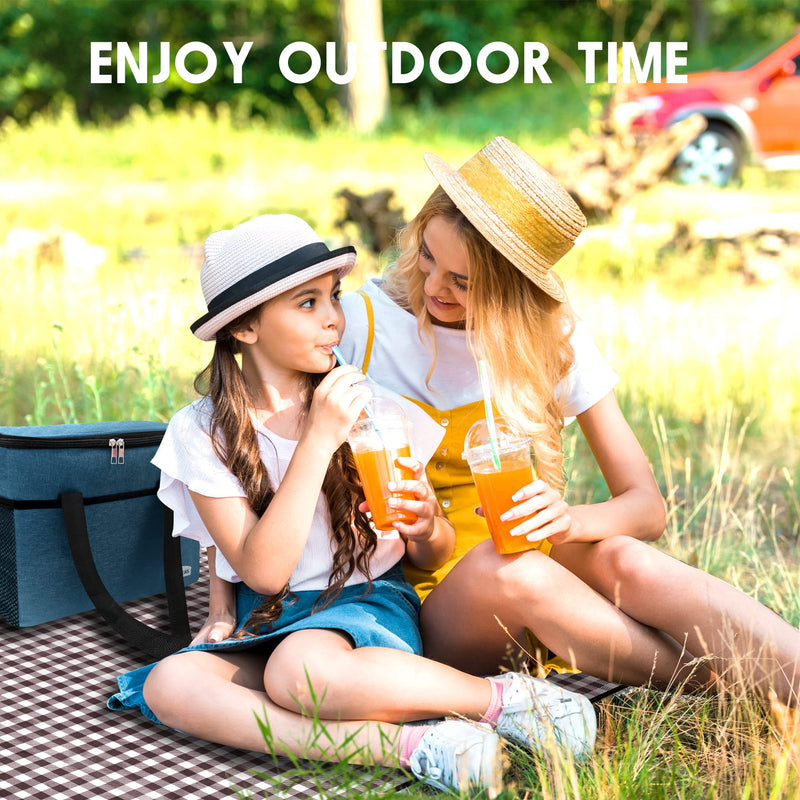 Waterproof Picnic Blanket, 2-Layer Sandproof Foldable