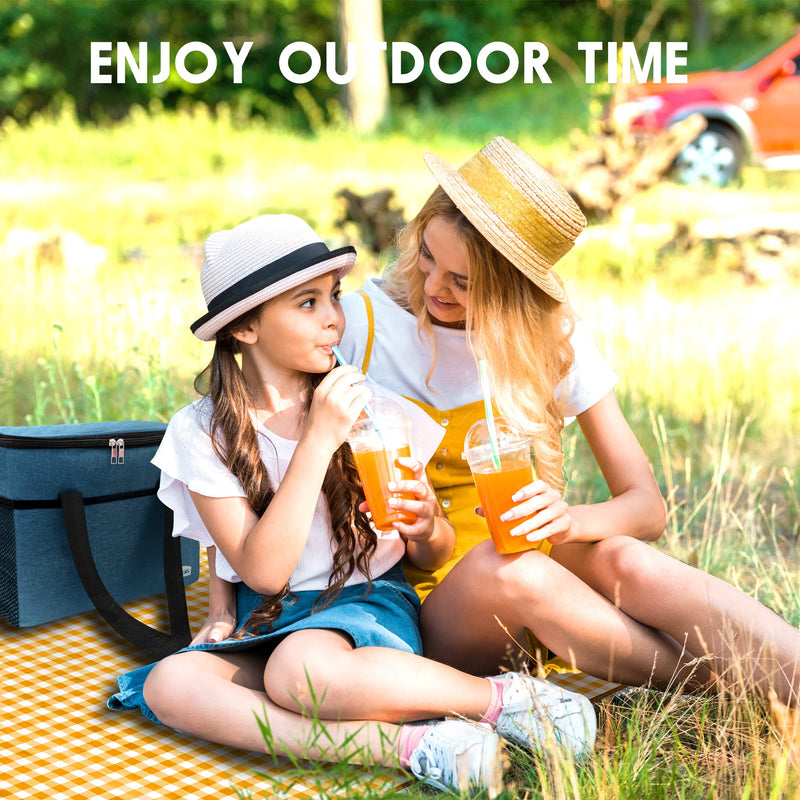 Waterproof Picnic Blanket, 2-Layer Sandproof Foldable