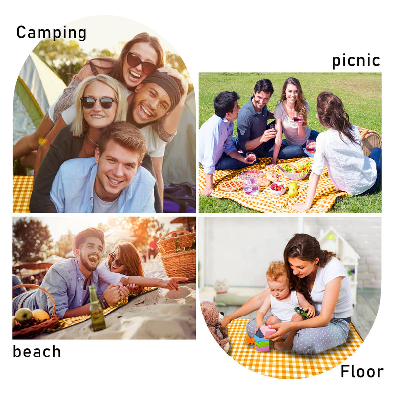 Waterproof Picnic Blanket, 2-Layer Sandproof Foldable