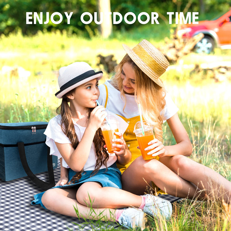 Waterproof Picnic Blanket, 2-Layer Sandproof Foldable