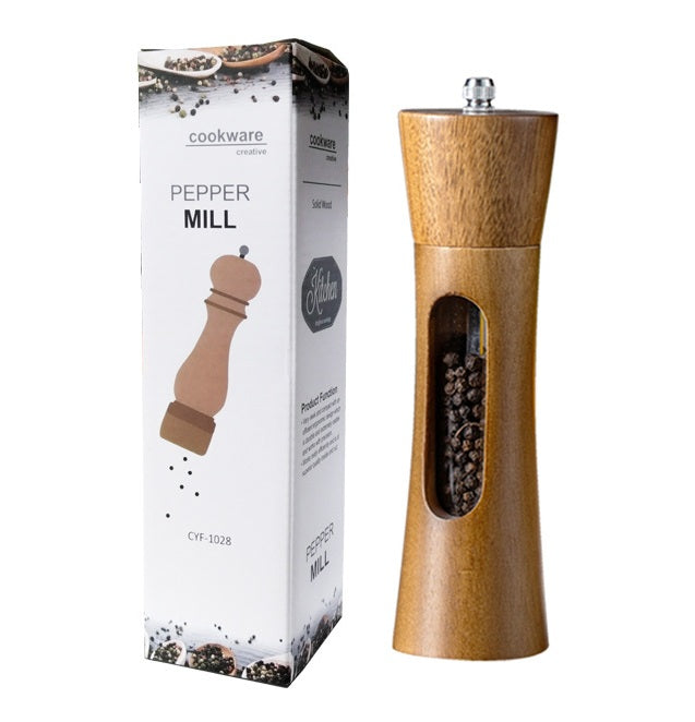 8 Inch Wooden Pepper Grinder Adjustable Spice Grinder Kitchen Cooking Tools Kitchen Stuff
