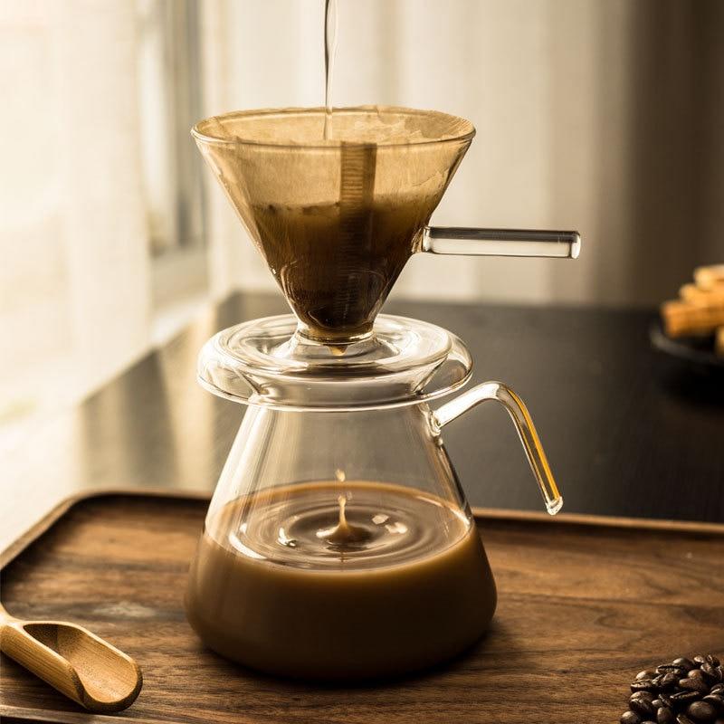 Portable coffee machine coffee pot glass coffee pot espresso kettle