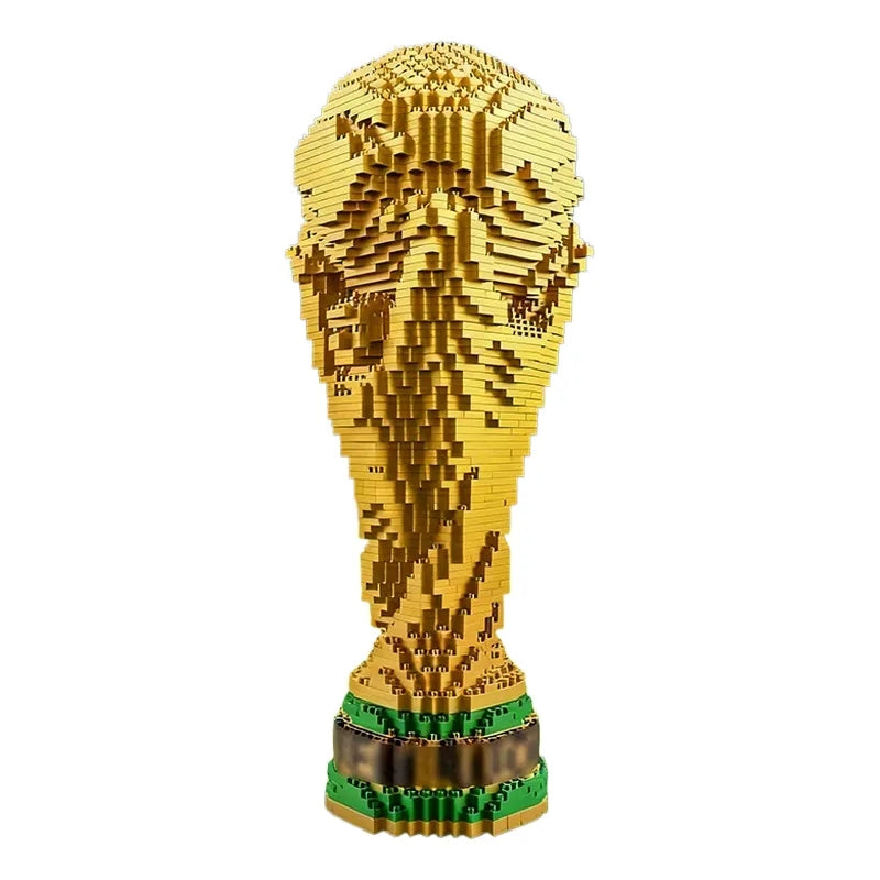 World Cup Trophy Micro Building Blocks Set with 12.6in , DIY