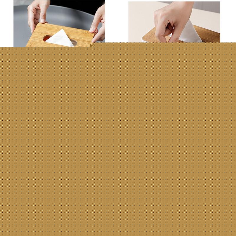 Multifunctional Bamboo Paper Towel & TV Remote Control Holder.