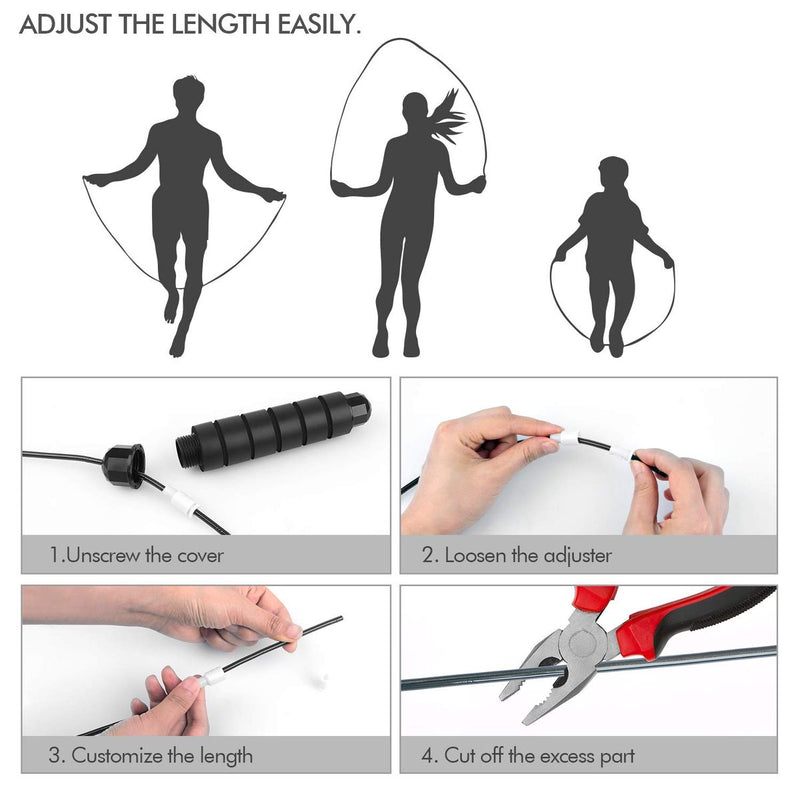 Professional Adjustable Weighted Tangle Free Skipping Ropes