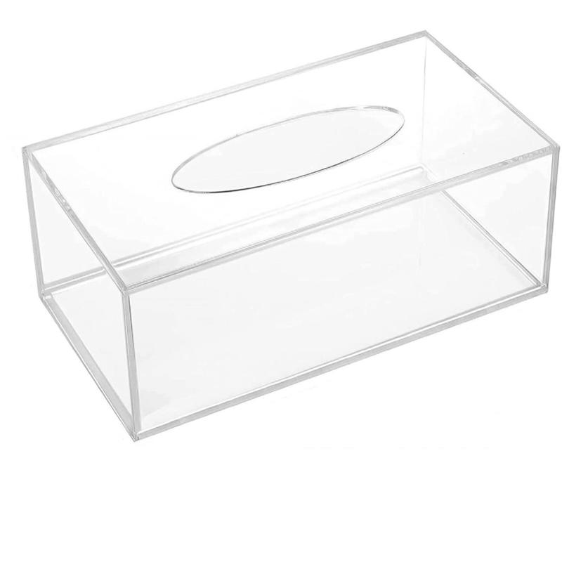 Tick Pan Fashion Bathroom Towel Box Elegant Transparent Acrylic