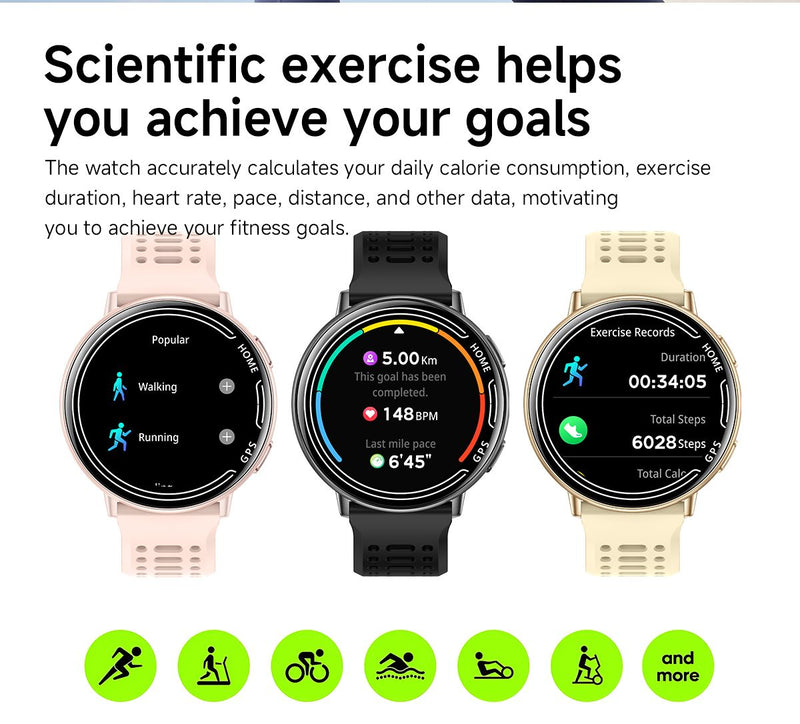 1.39'' HD Smart Watch SW27, Health Tracking & Bluetooth Calling