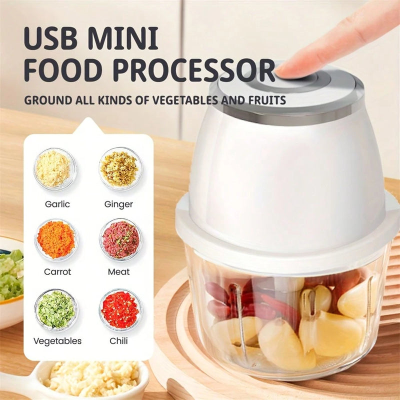 Rechargeable Mini Food Processor, Electric USB
