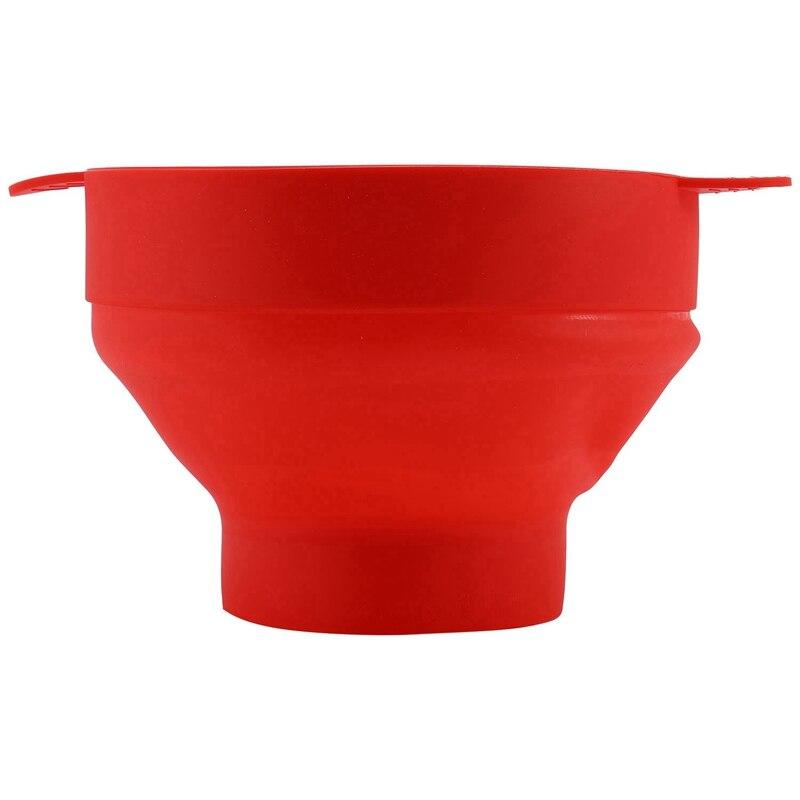 Microwave Popcorn Popper Folding Silicone Bowl with Lid