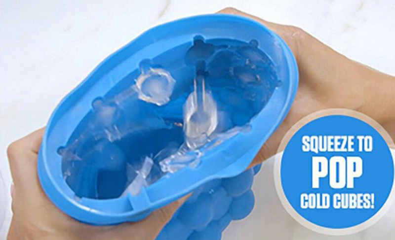 Silicone Ice Crusher Portable Ice Wine Crusher Bucket