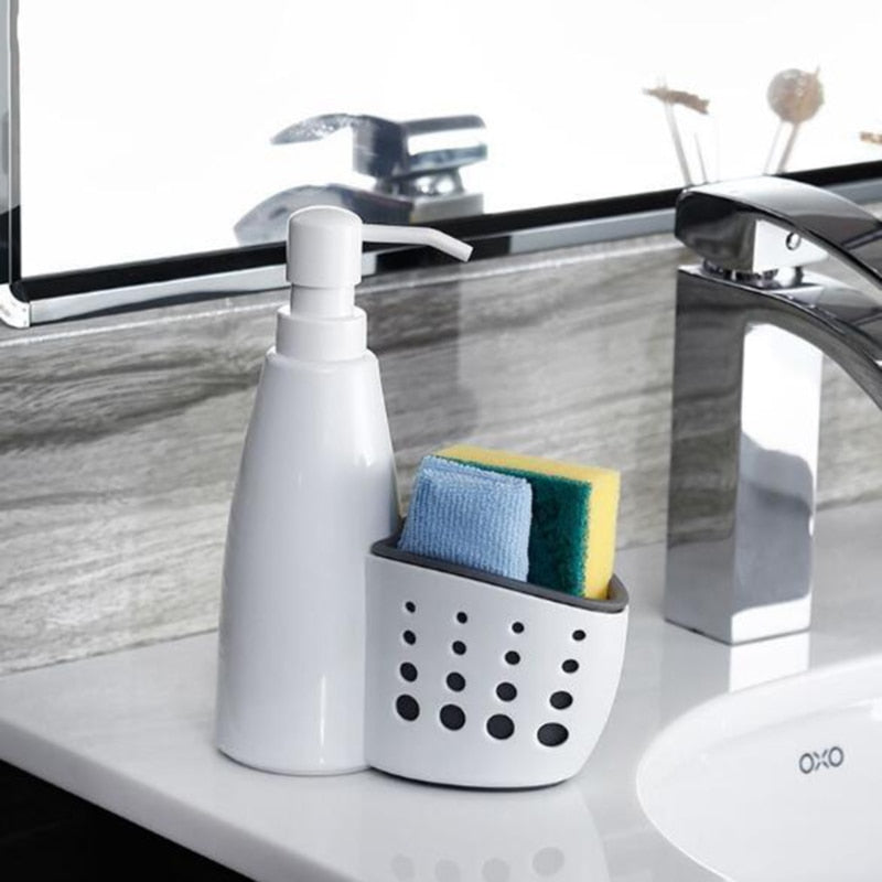 2 in 1 Soap Dispenser in the Kitchen