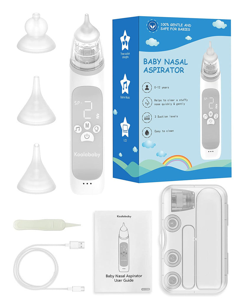 Electric Baby Nasal Aspirator with Music for Efficient Mucus Removal
