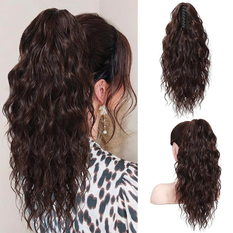 Womans Double Ponytail with Cornrow-style Voluminous