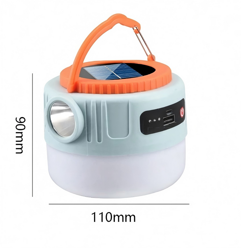Solar Light Portable Hanging LED Camping Lamp Outdoor Lantern