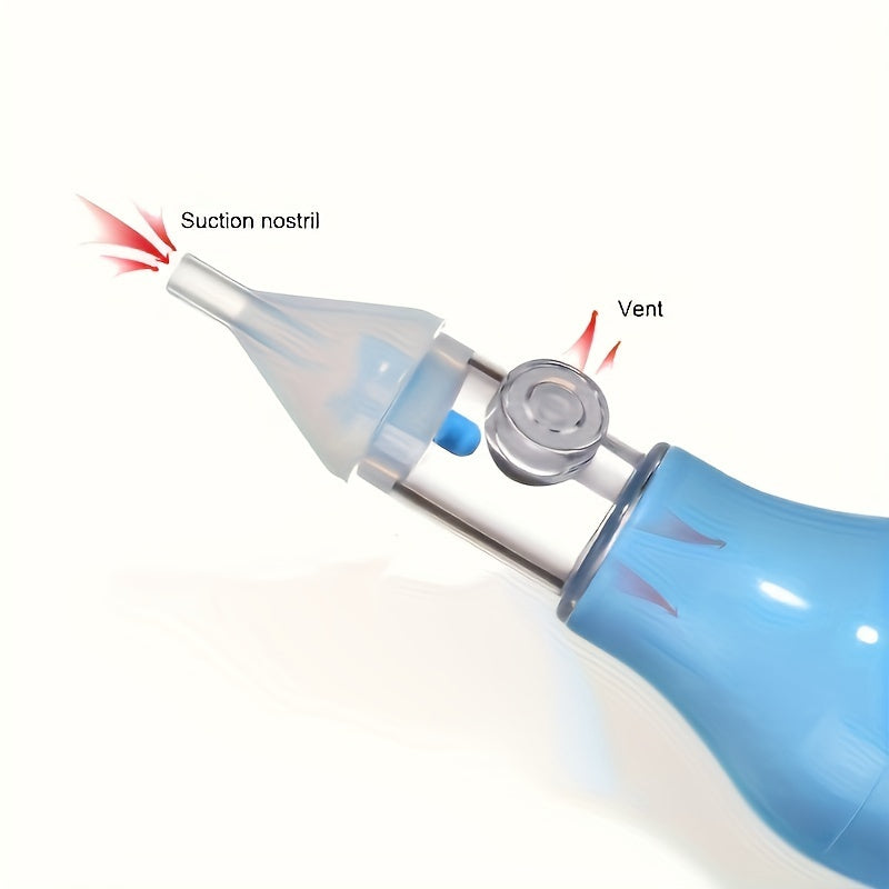Manual Baby Nasal Aspirator – Medical-Grade Silicone Snot Pump for Newborns