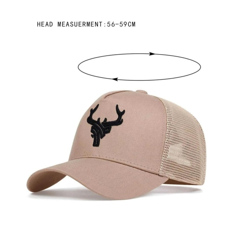 Deer Antler Embroidered Sport Cap