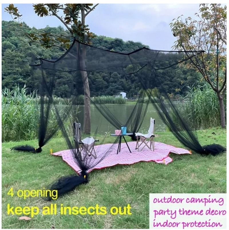 Mosquito Net Floor To Ceiling Bed Curtain Double Opening Mosquito Proof