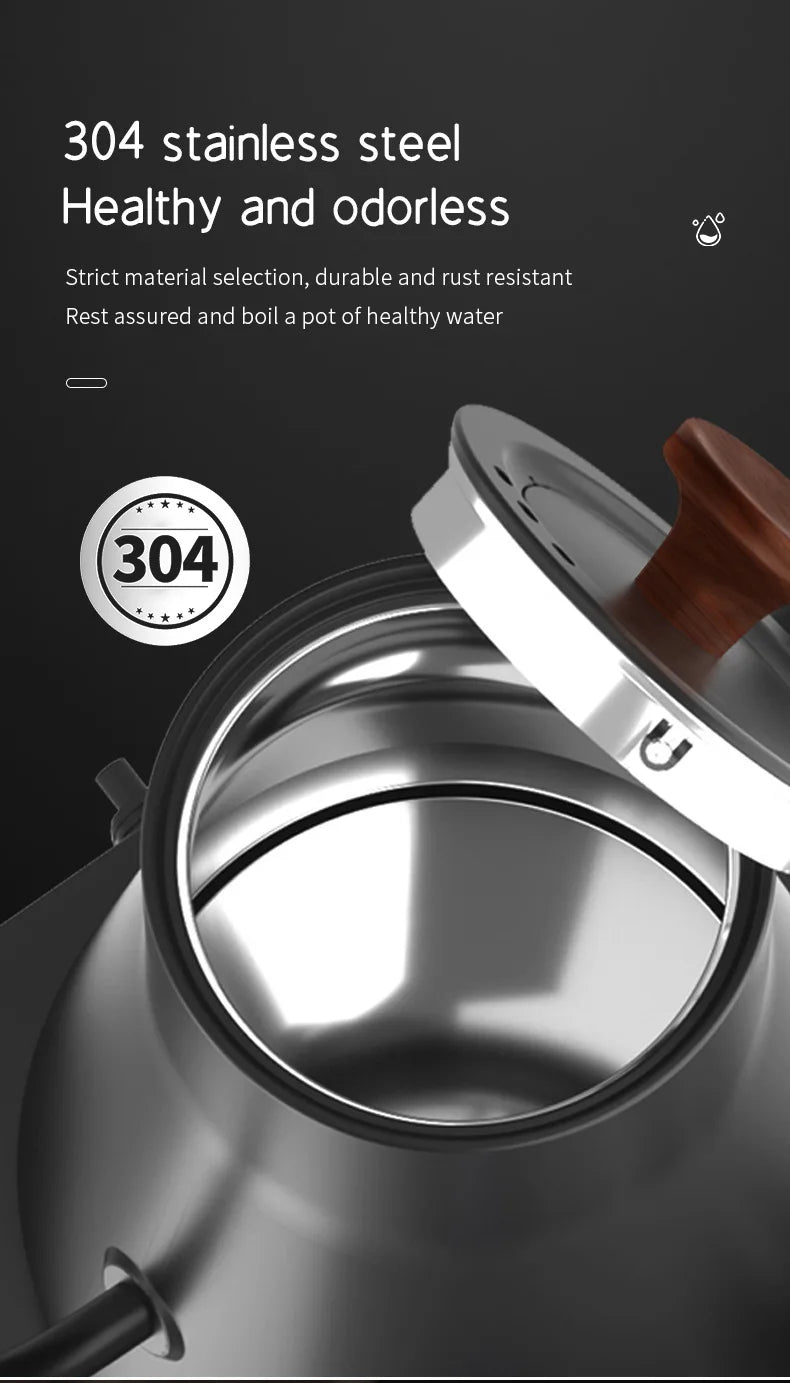 IPSTYLE Electric Gooseneck Kettle 900ML Hand Brew Coffee Pot Smart Teapot