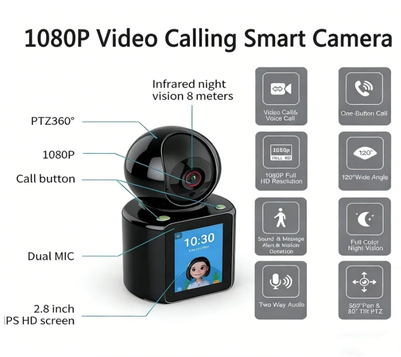 Home Security Camera Dual Audio Video Call Intelligent Surveillance Camera