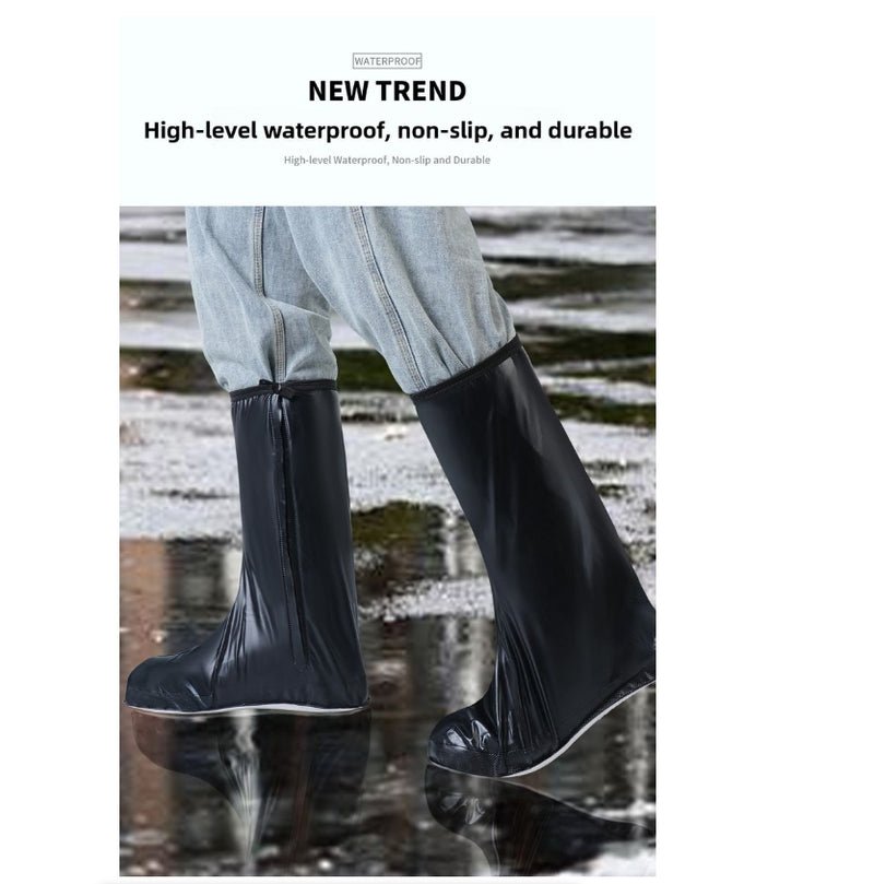 Thickened Waterproof Rain Boot Covers High Tube Anti-slip Wear-resistant